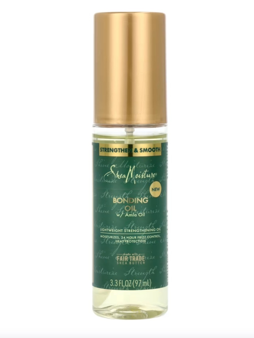 Shea Moisture Bonding Oil - Green Bottle with Gold Cap